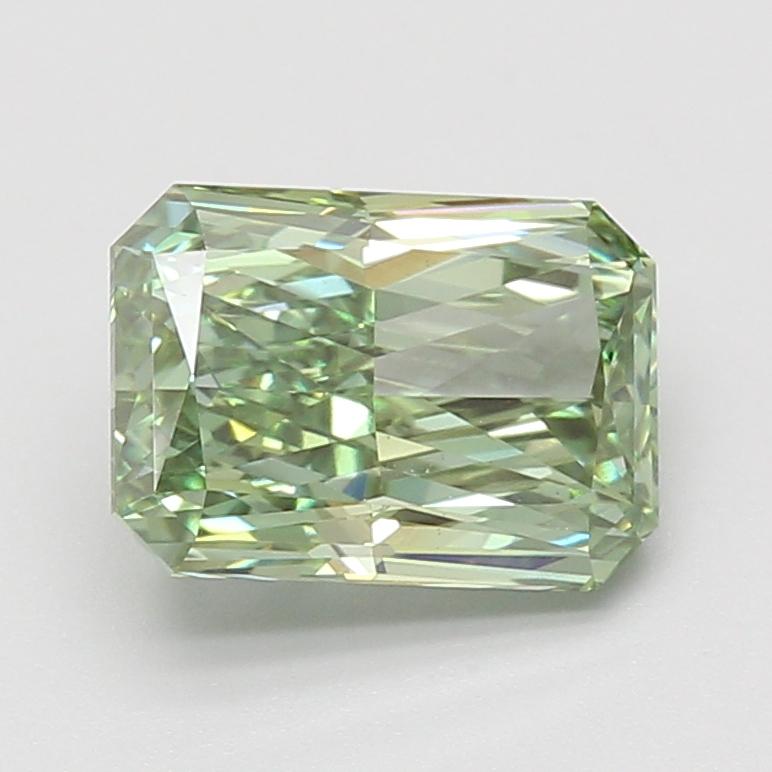 2.76 Ct. Fancy Vivid Green Radiant Lab Grown Diamond