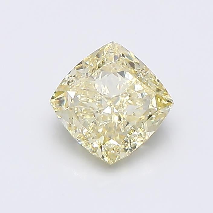 1.16 Ct. Fancy Light  Yellow Cushion Lab Grown Diamond