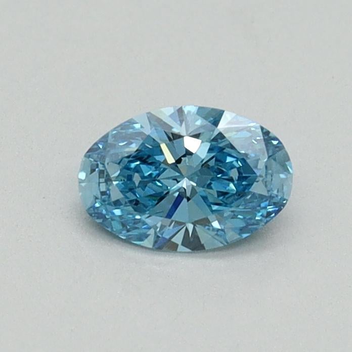 0.33 Ct. Fancy Vivid Blue Oval Lab Grown Diamond
