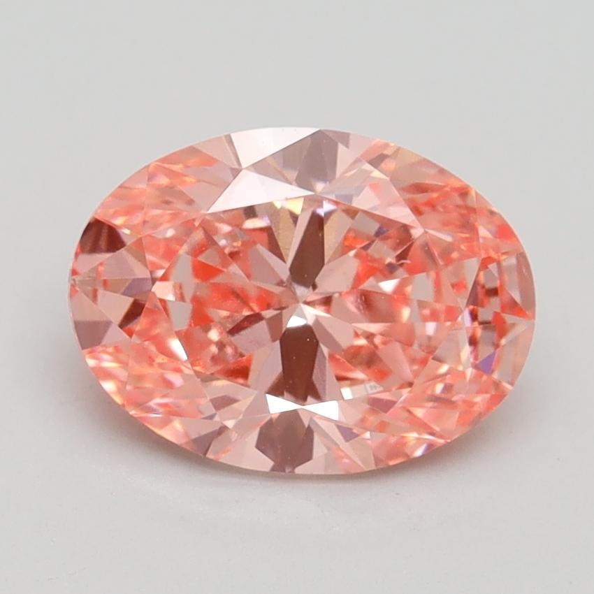 1.81 Ct. Fancy Vivid Pink Oval Lab Grown Diamond