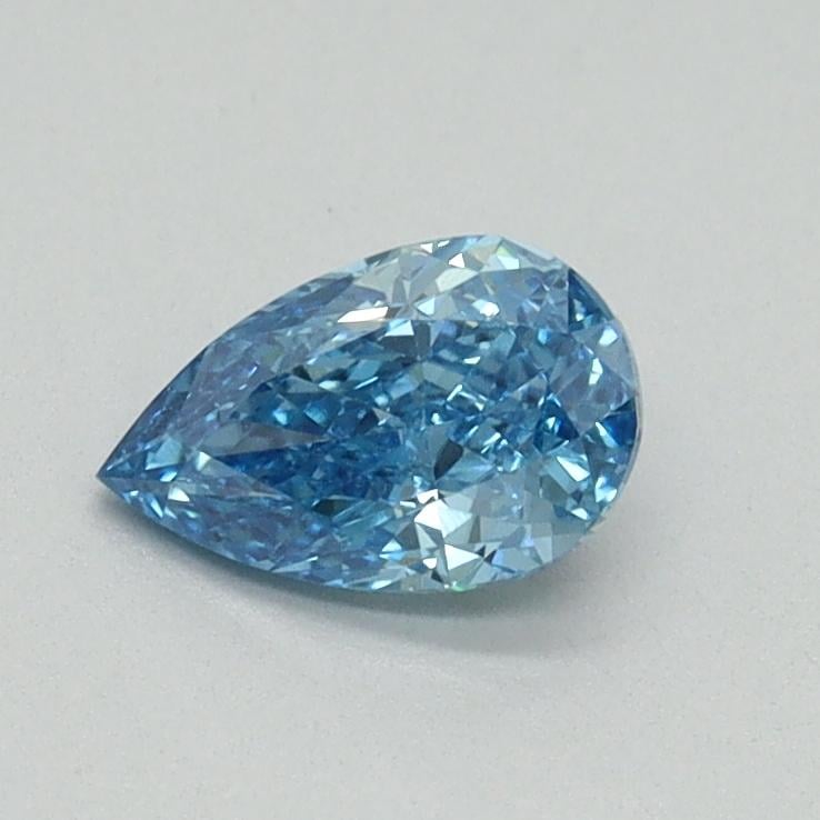 0.51 Ct. Fancy Vivid Blue Pear Lab Grown Diamond