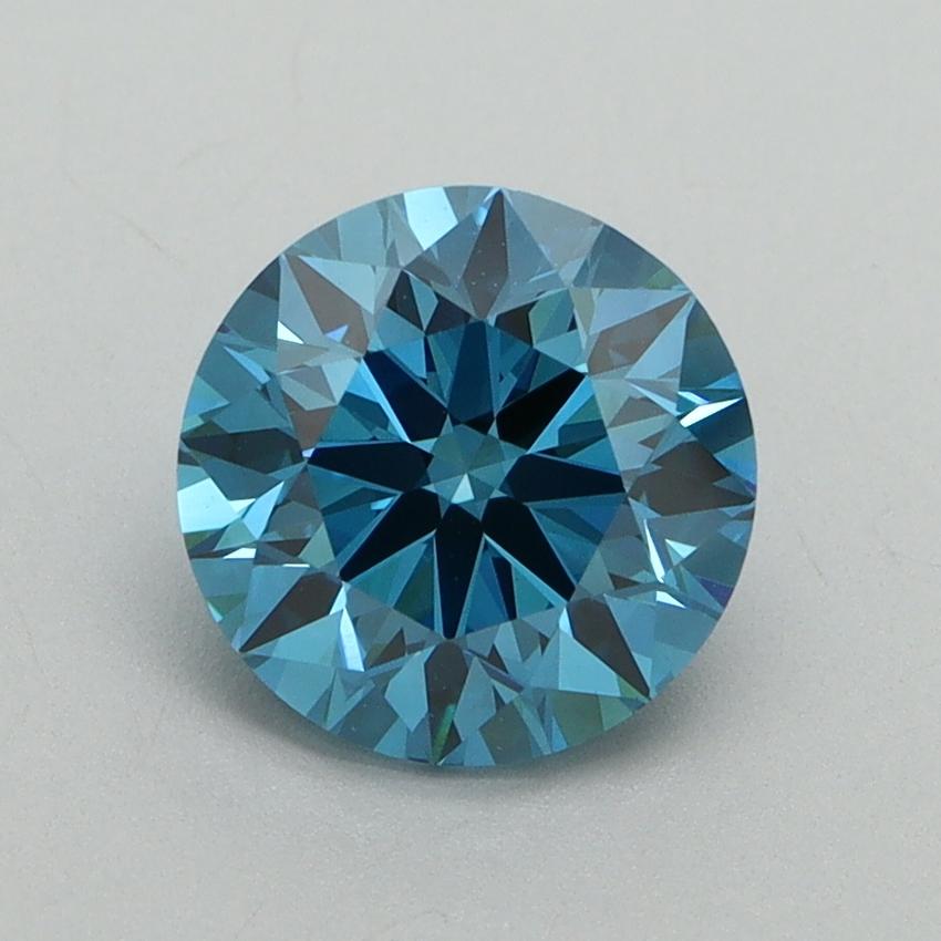 1.65 Ct. Fancy Vivid Blue Round Lab Grown Diamond