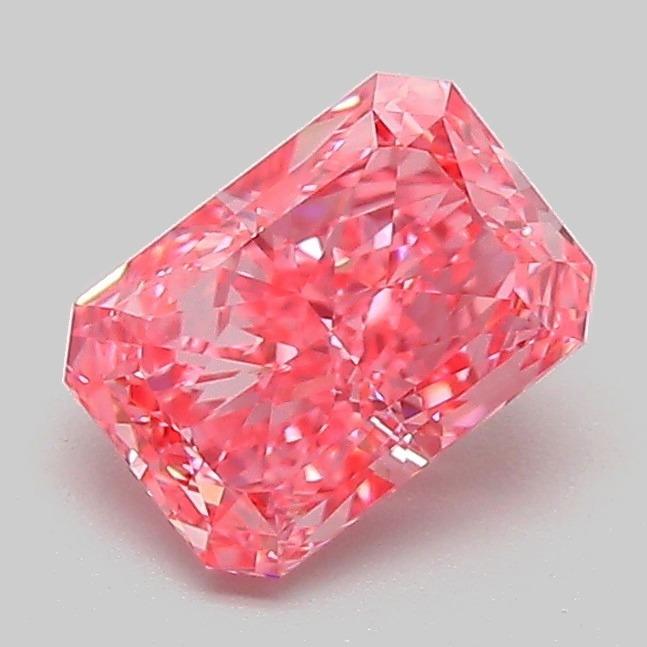 1.05 Ct. Fancy Vivid Pink Radiant Lab Grown Diamond