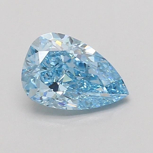 1.07 Ct. Fancy Vivid Blue Pear Lab Grown Diamond