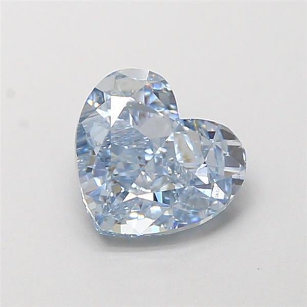 1.00 Ct. Fancy Intense Blue Heart Lab Grown Diamond