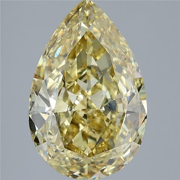 5.08 Ct. Fancy Intense Yellow Pear Lab Grown Diamond
