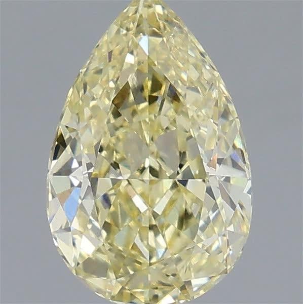 1.59 Ct. Fancy Intense Yellow Pear Lab Grown Diamond