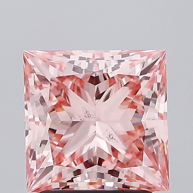 2.01 Ct. Fancy Intense Pink Princess Lab Grown Diamond