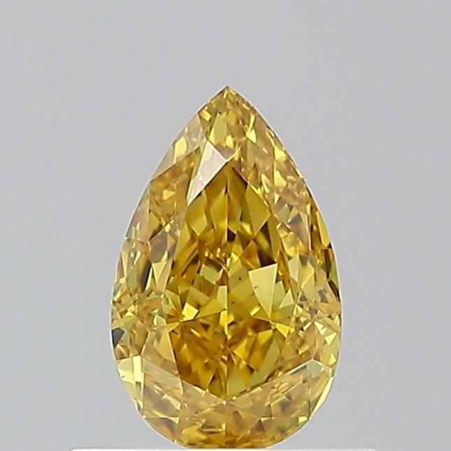 0.62 Ct. Fancy Deep Orangy Yellow Pear Diamond