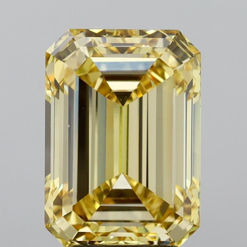5.10 Ct. Fancy Intense Yellow Emerald Lab Grown Diamond