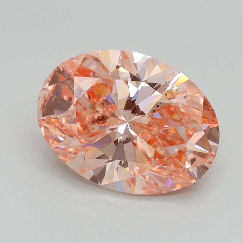 1.70 Ct. Fancy Intense Pink Oval Lab Grown Diamond