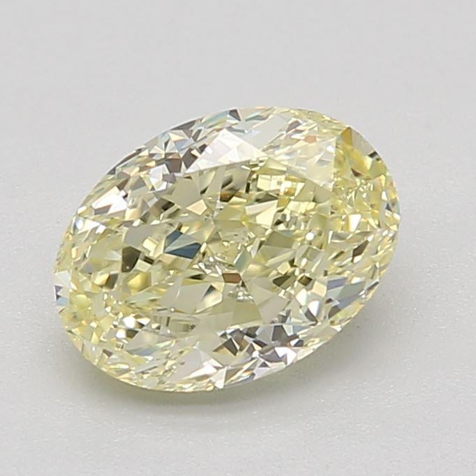 1.02 Ct. Fancy Light Yellow Oval Diamond