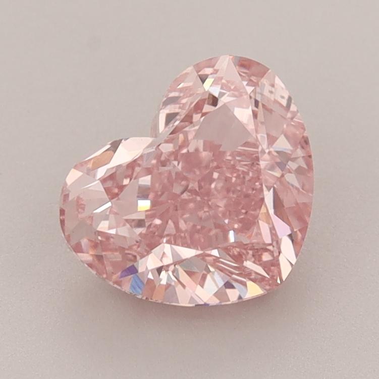 1.59 Ct. Fancy Intense  Pink Heart Lab Grown Diamond