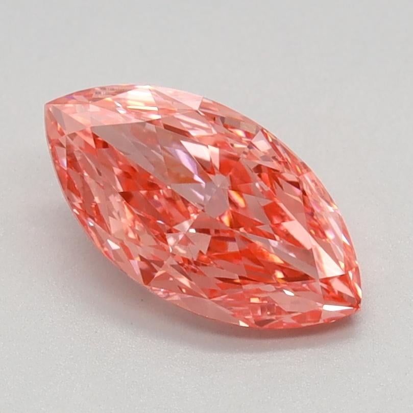 1.01 Ct. Fancy Vivid Pink Marquise Lab Grown Diamond