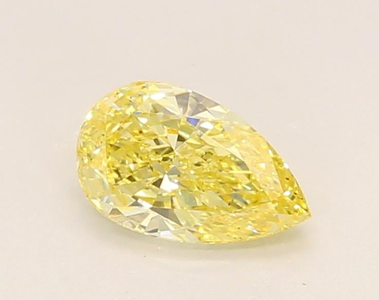 0.70 Ct. Fancy Intense Yellow Pear Lab Grown Diamond