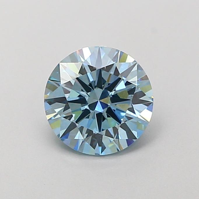 1.21 Ct. Fancy Vivid  Blue Round Lab Grown Diamond