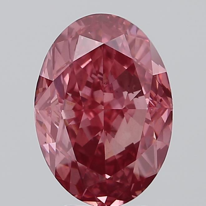 5.05 Ct. Fancy Vivid Pink Oval Lab Grown Diamond