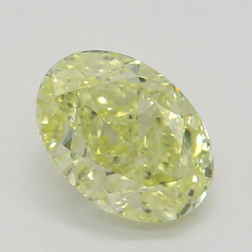 0.70 Ct. Fancy Yellow Oval Diamond