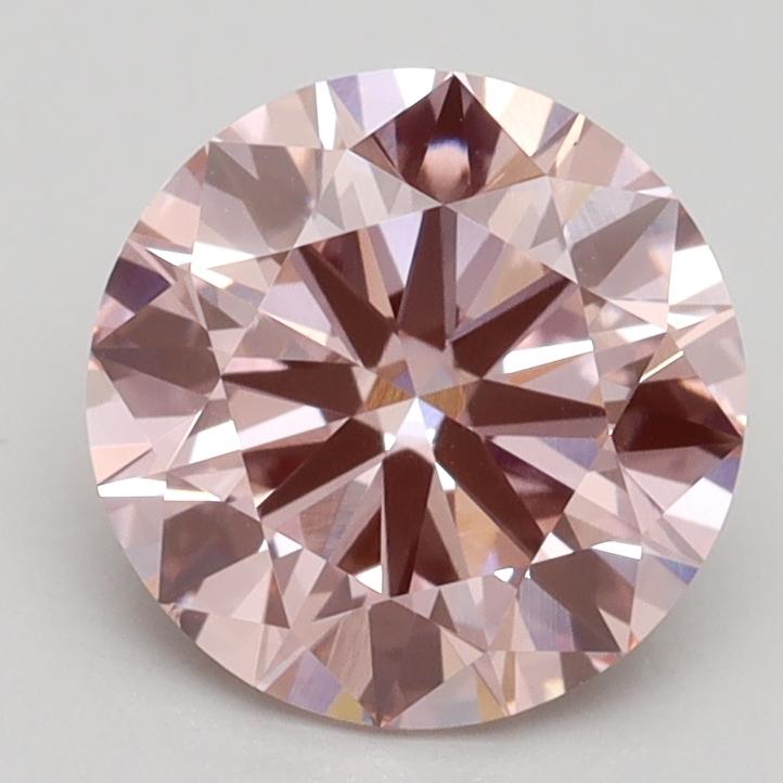 2.00 Ct. Fancy Intense Pink Round Lab Grown Diamond