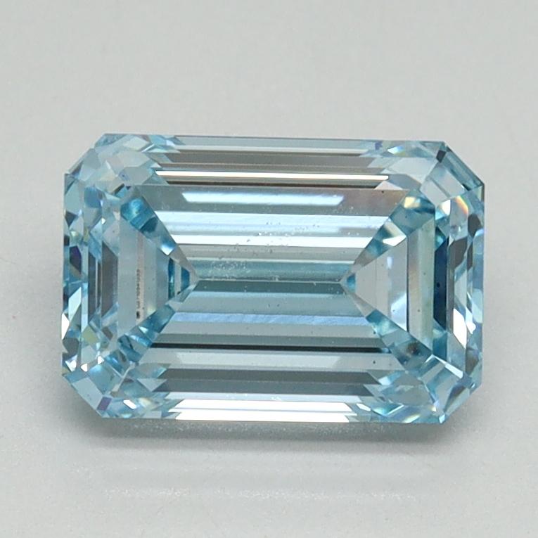 1.60 Ct. Fancy Intense Blue Emerald Lab Grown Diamond