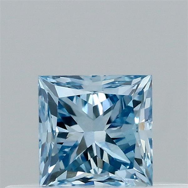 0.31 Ct. Fancy Vivid  Blue Princess Lab Grown Diamond