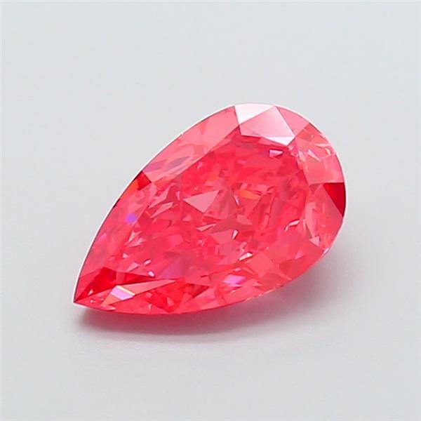 2.72 Ct. Fancy Vivid  Pink Pear Lab Grown Diamond
