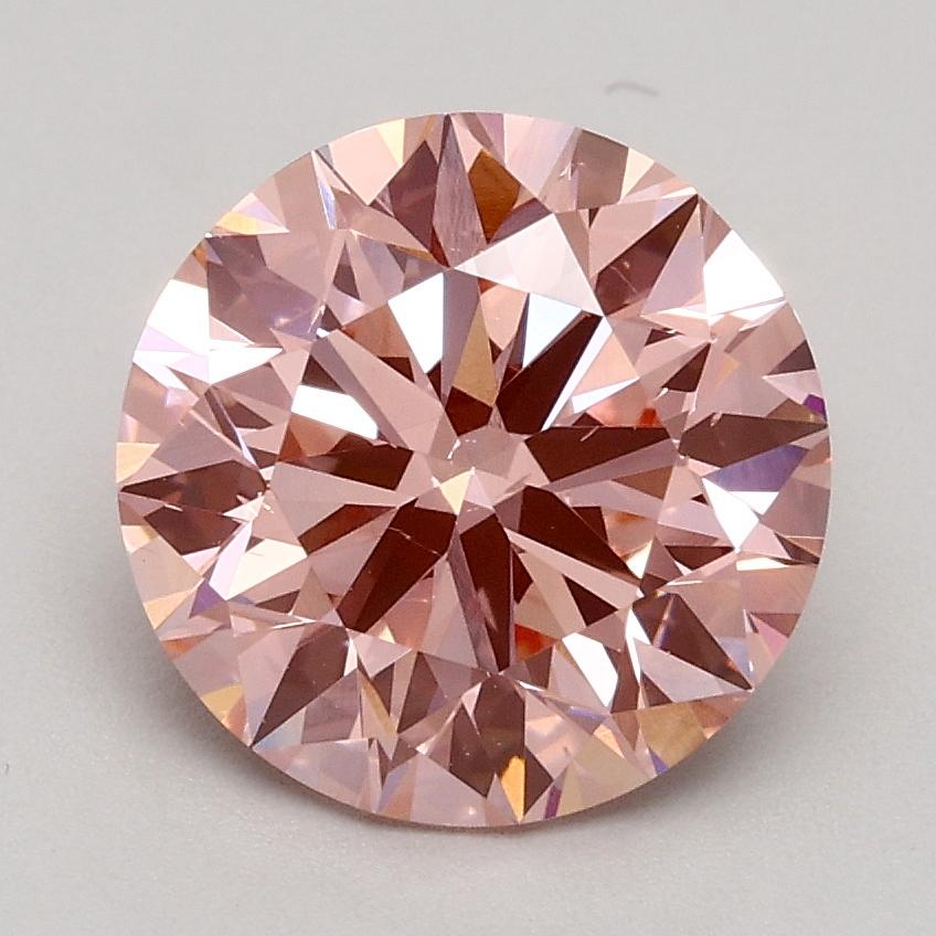 1.81 Ct. Fancy Intense Pink Round Lab Grown Diamond