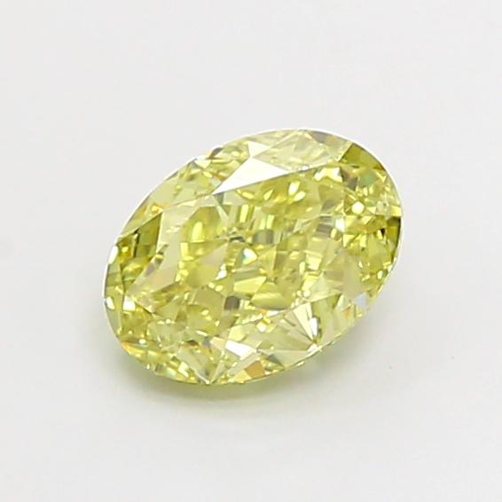 1.09 Ct. Fancy Intense Yellow Oval Lab Grown Diamond