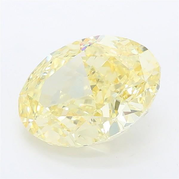 2.68 Ct. Fancy Intense Yellow Oval Lab Grown Diamond