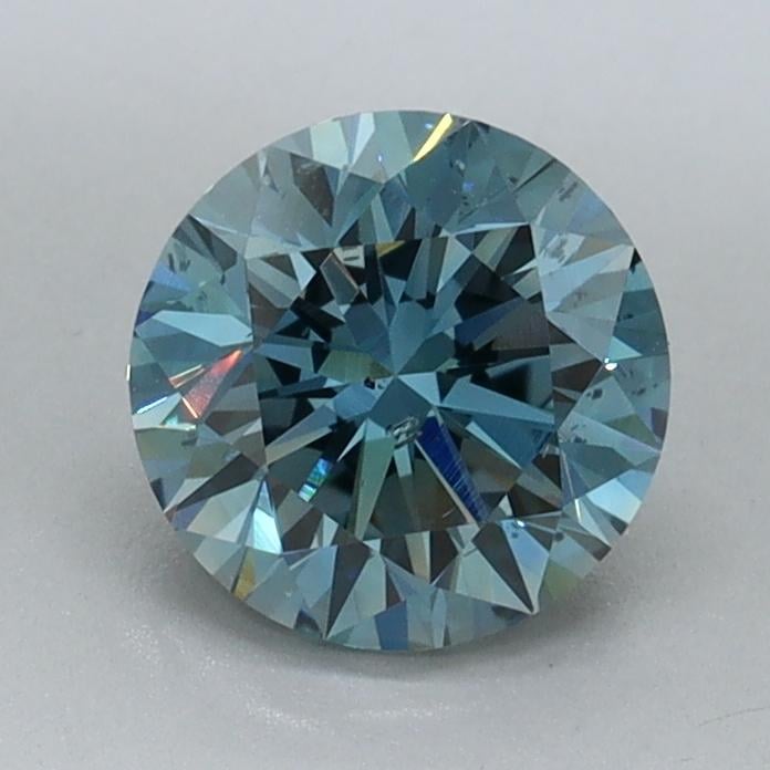 1.06 Ct. Fancy Vivid Blue Round Lab Grown Diamond