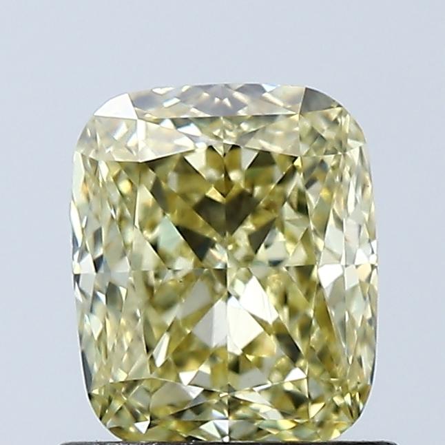 1.03 Ct. Fancy Intense Yellow Cushion Lab Grown Diamond