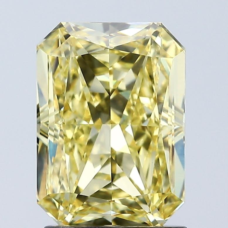 2.05 Ct. Fancy Vivid Yellow Radiant Lab Grown Diamond