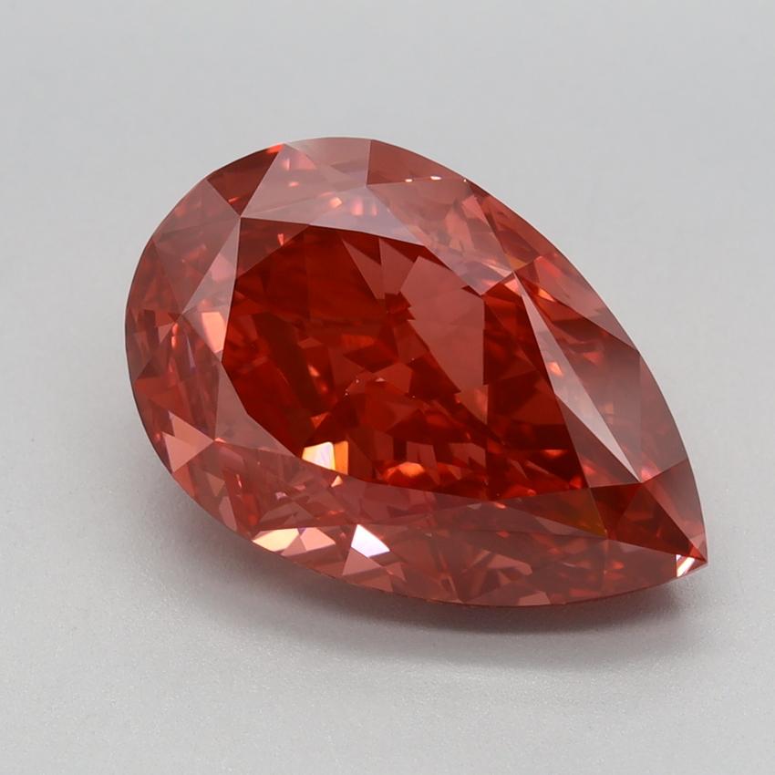 4.07 Ct. Fancy Vivid Pink Pear Lab Grown Diamond