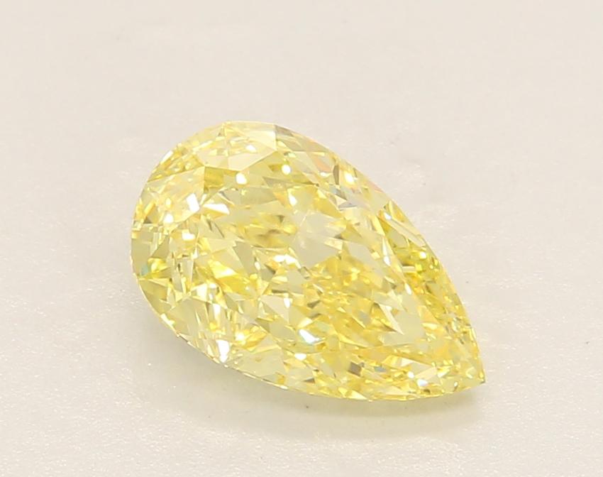 1.64 Ct. Fancy Vivid Yellow Pear Lab Grown Diamond