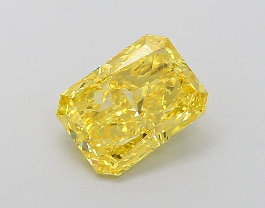1.39 Ct. Fancy Vivid  Yellow Radiant Lab Grown Diamond