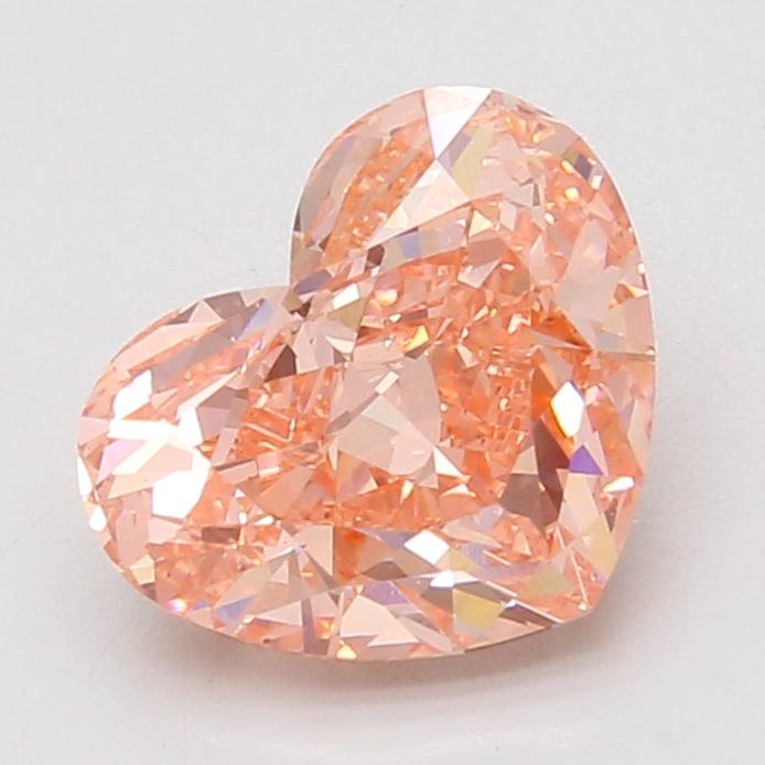 3.04 Ct. Fancy Vivid Pink Heart Lab Grown Diamond