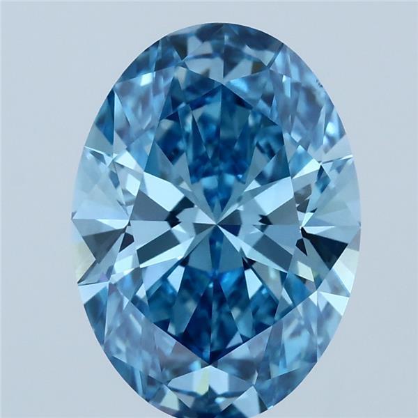 1.06 Ct. Fancy Vivid Blue Pear Lab Grown Diamond