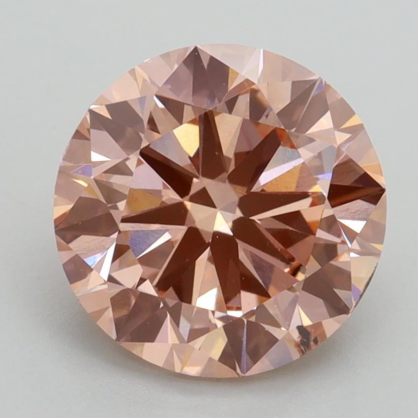3.00 Ct. Fancy Intense Pink Round Lab Grown Diamond