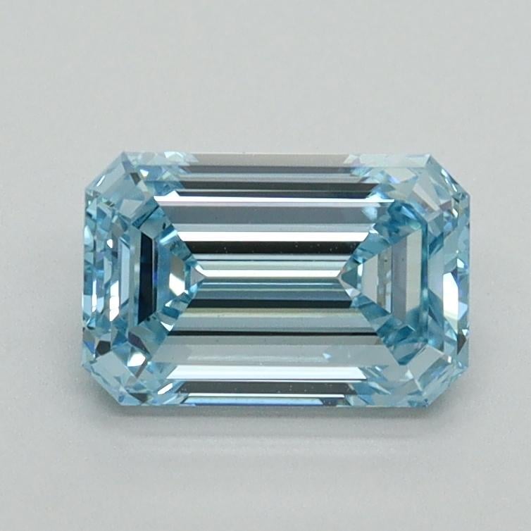 1.15 Ct. Fancy Intense Blue Emerald Lab Grown Diamond