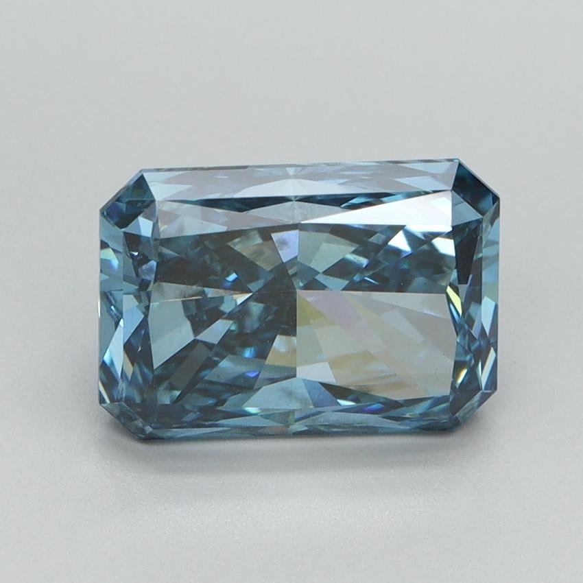 3.03 Ct. Fancy Vivid Blue Radiant Lab Grown Diamond