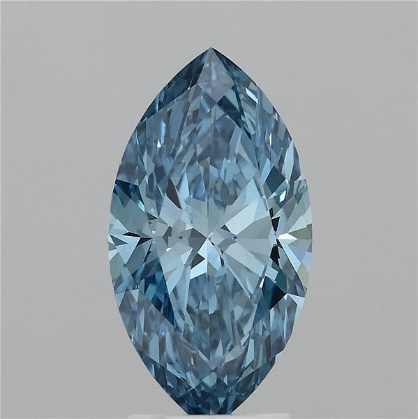 3.00 Ct. Fancy Vivid  Blue Marquise Lab Grown Diamond