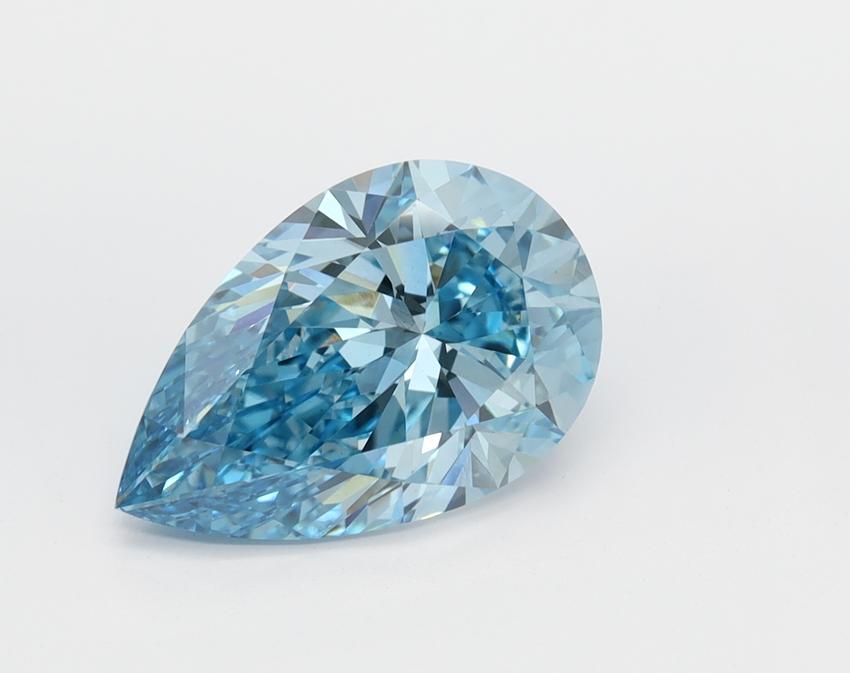 2.19 Ct. Fancy Vivid Blue Pear Lab Grown Diamond