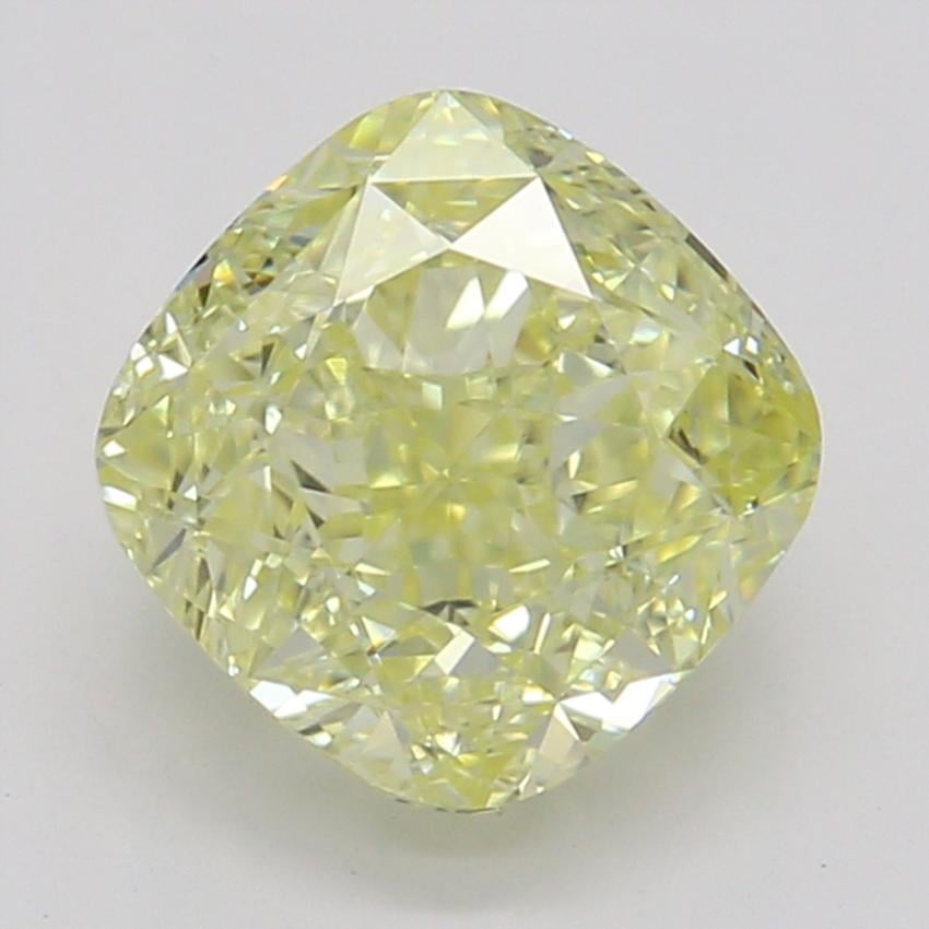 1.08 Ct. Fancy Yellow Cushion Diamond