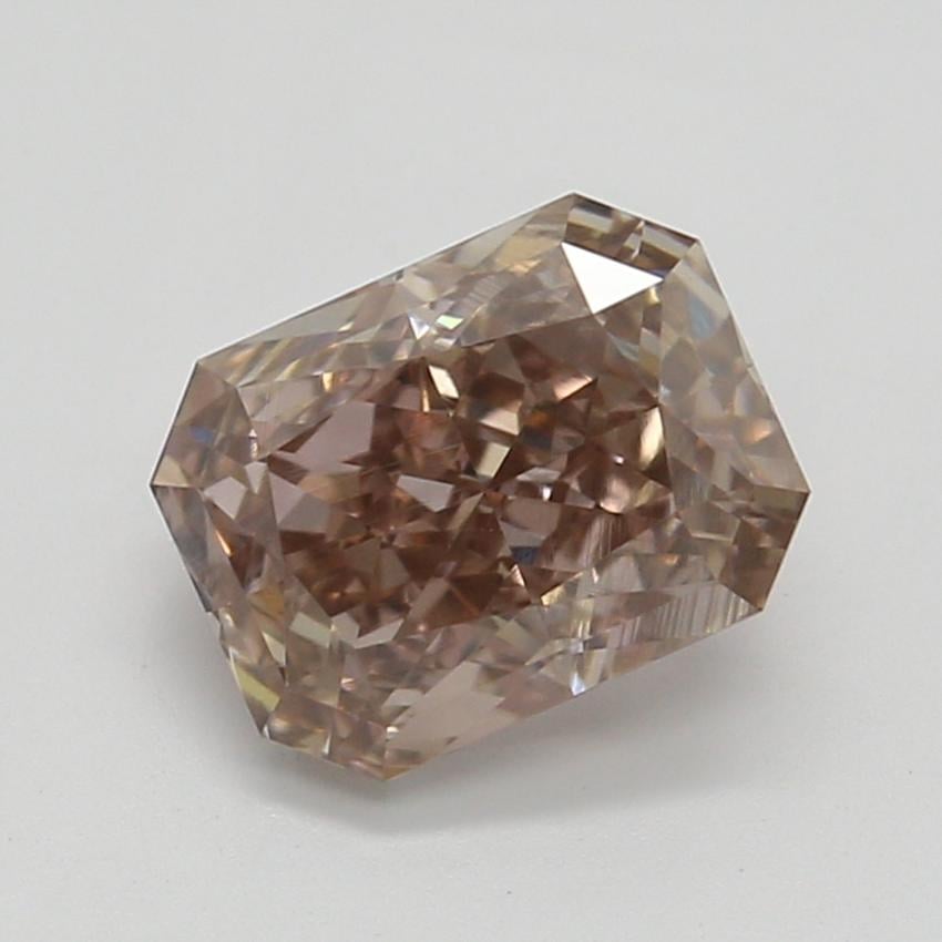 0.76 Ct. Fancy Brown-Pink Radiant Diamond