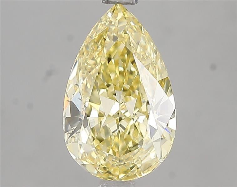2.02 Ct. Fancy Intense Yellow Pear Lab Grown Diamond