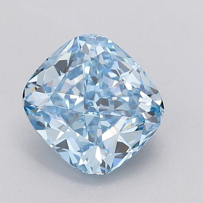 2.09 Ct. Fancy Vivid Blue Cushion Lab Grown Diamond