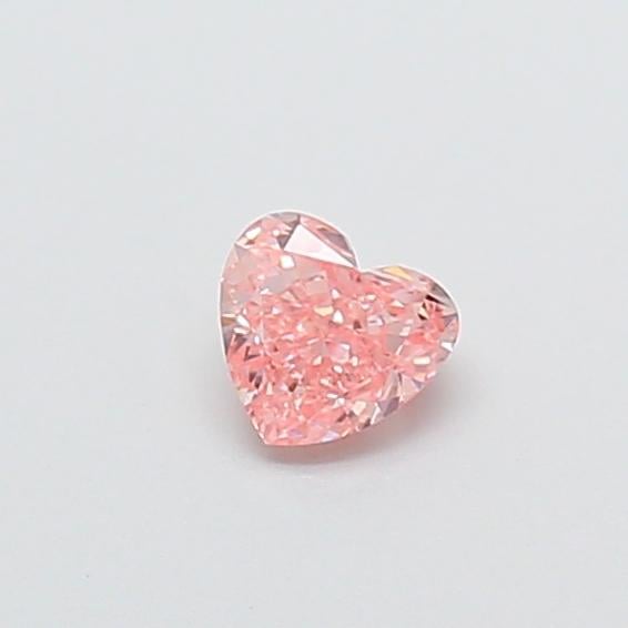 0.28 Ct. Fancy Vivid  Pink Heart Lab Grown Diamond