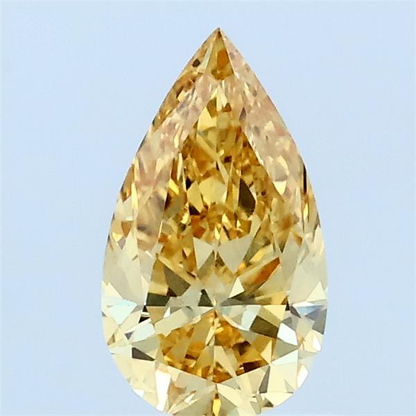 0.63 Ct. Fancy Intense Yellow Pear Lab Grown Diamond