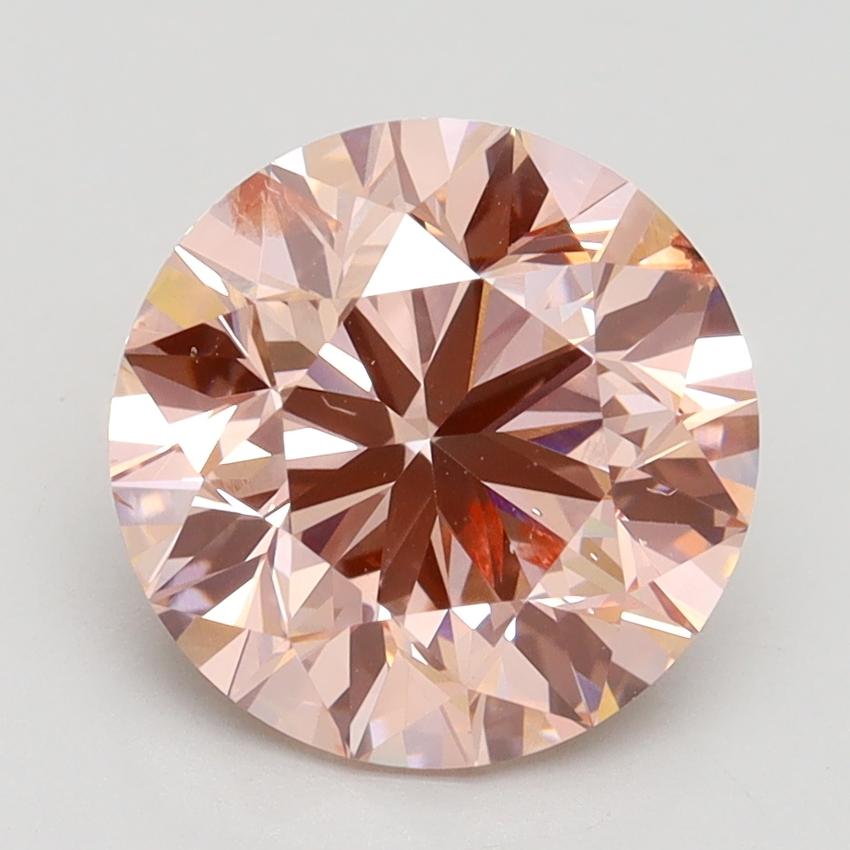 3.00 Ct. Fancy Intense Pink Round Lab Grown Diamond