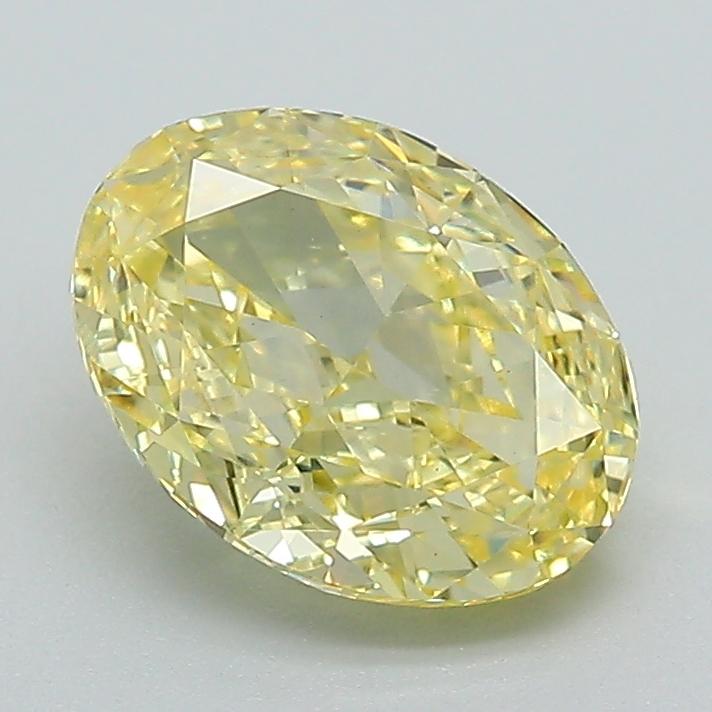 1.74 Ct. Fancy Intense Yellow Oval Lab Grown Diamond